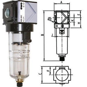 3463GSP - FILTRI PER ARIA COMPRESSA "VARIOBLOC" - Orig. Ewo
